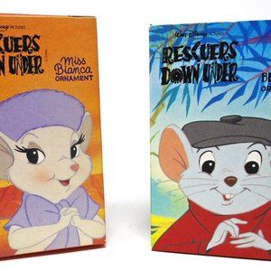 Adorable Vintage Unopened 1999 Disney Rescuers Down Under McDonalds set of 2 Ber